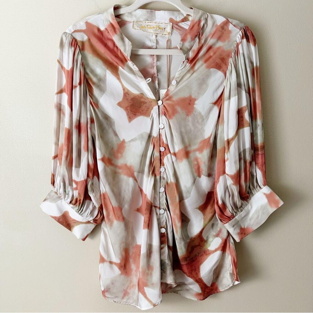 Jen’s Pirate Booty | Reflection Saloon Blouse Top Button Front Boho Chic Small - Picture 5 of 11